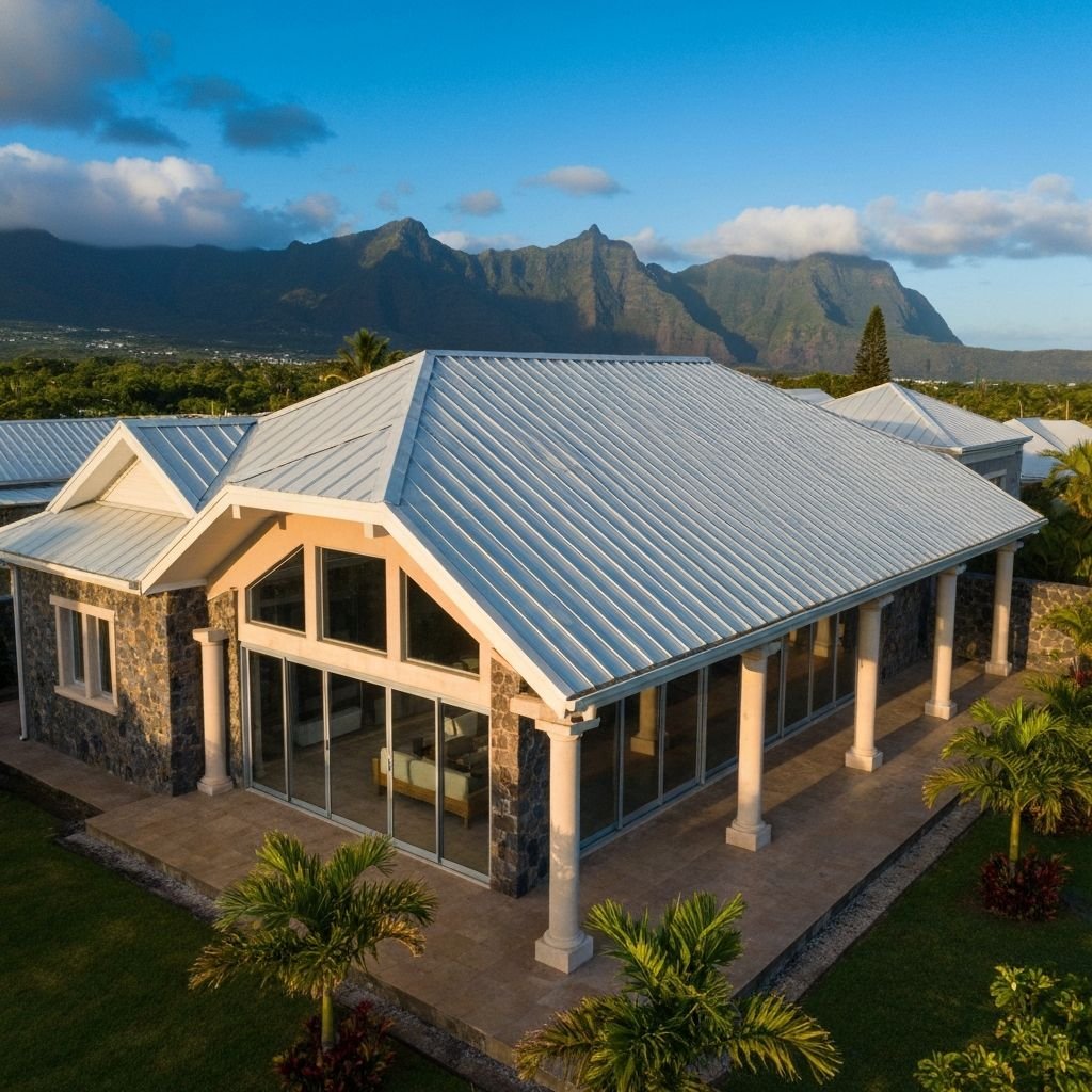 Villa contemporaine avec toiture cathédrale