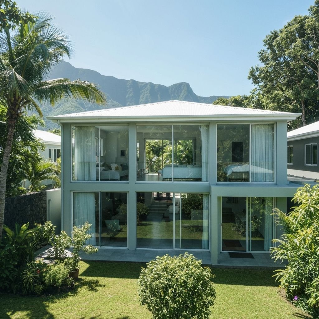 Façade soignée — habitat individuel